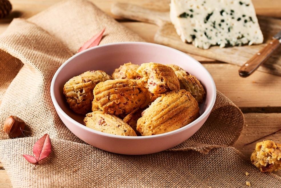 Madeleines au jambon et Roquefort