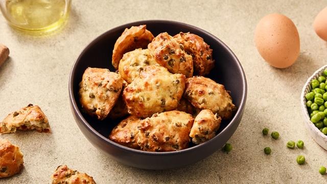 Croquettes de petits pois à la feta