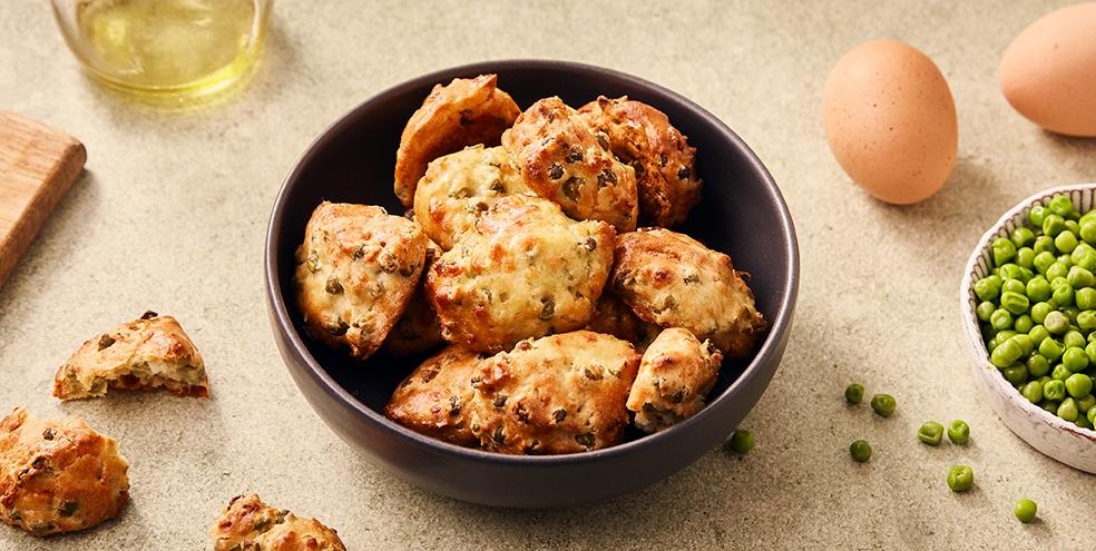 Croquettes de petits pois à la feta