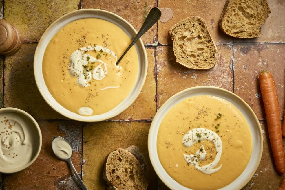 Velouté de carottes au sésame