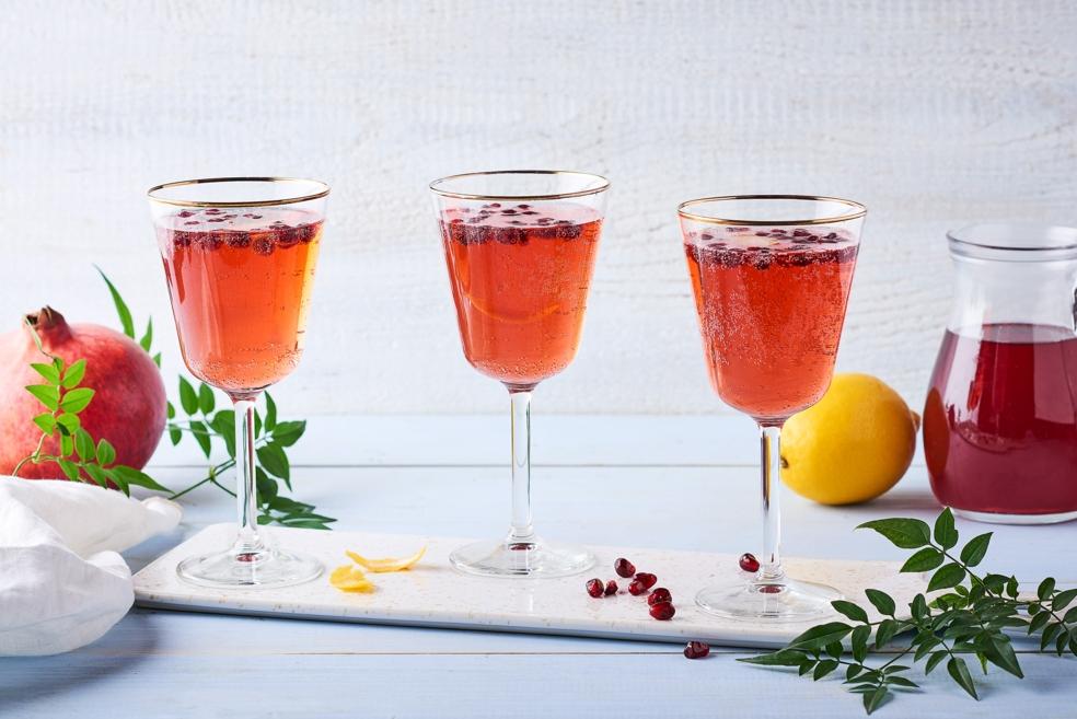 Cocktail Prosecco et grenade
