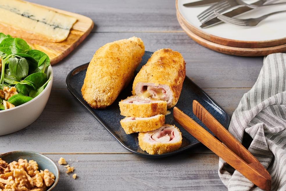 Cordons bleu roulés au Morbier