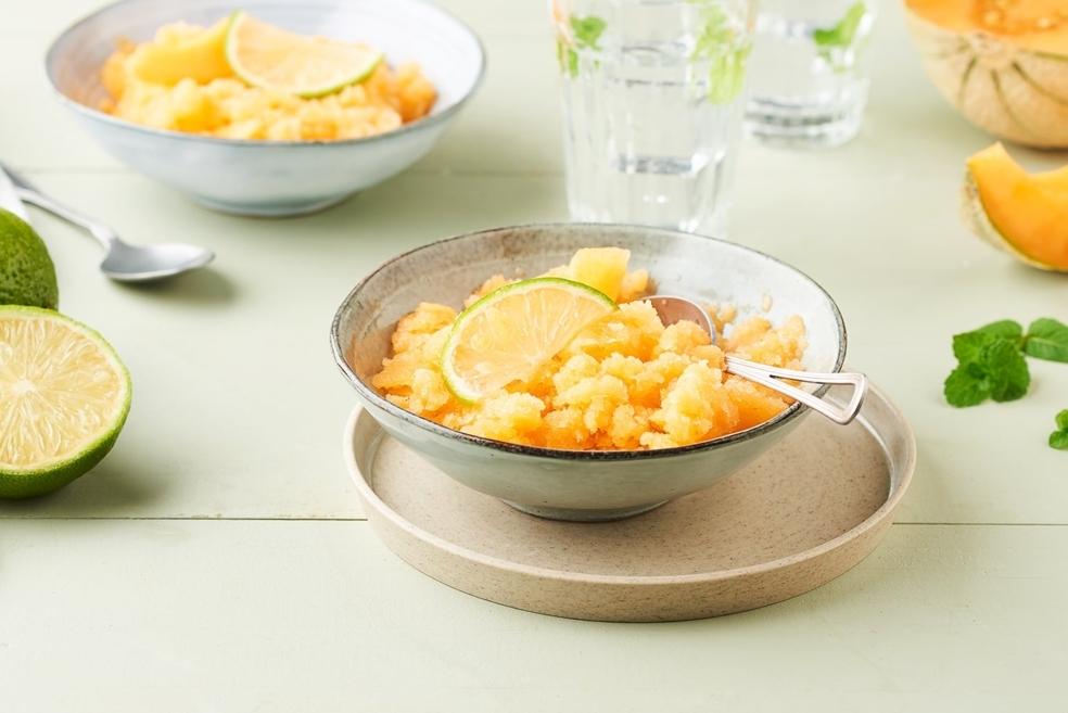 Frozen melon au citron vert