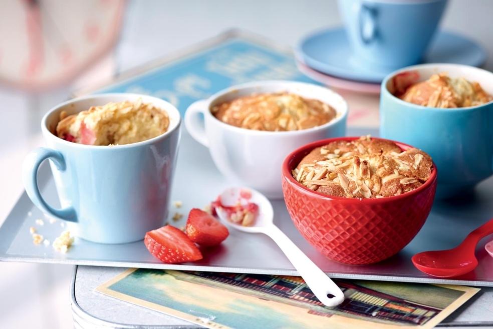 Mug cake aux fraises
