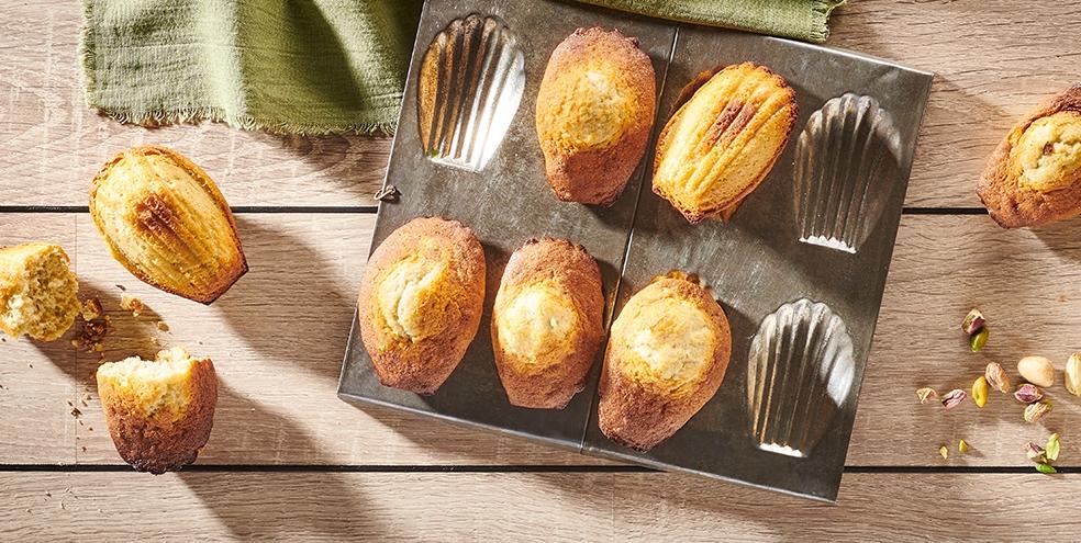 Madeleines à la pistache
