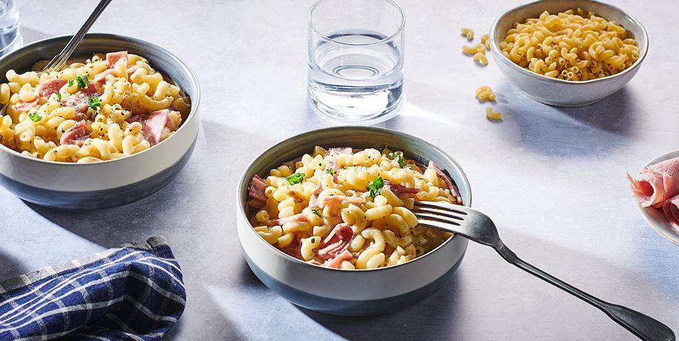 Risotto de coquillettes au jambon