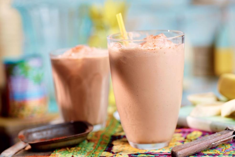 Cocktail rhum-banane-chocolat