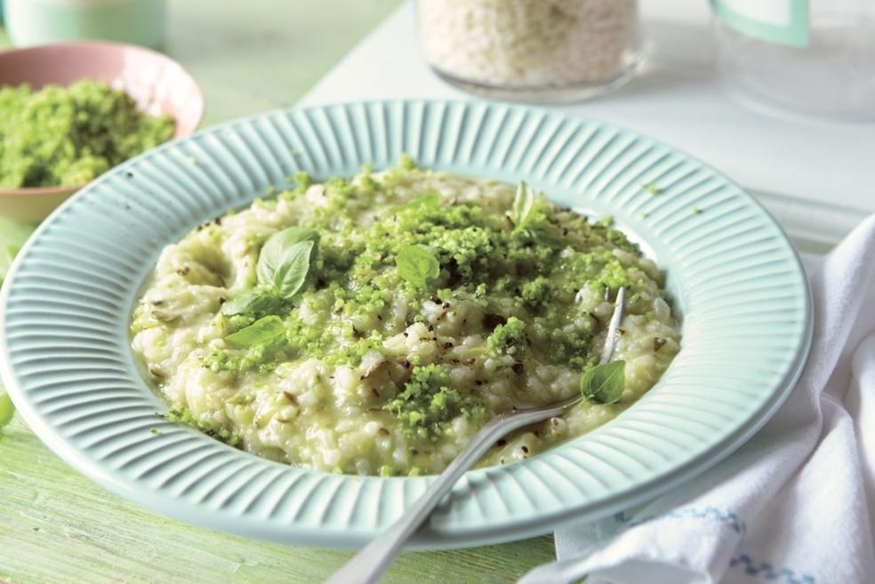 Risotto à la courgette, parmesan et basilic au Monsieur Cuisine