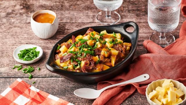 Poutine au canard confit