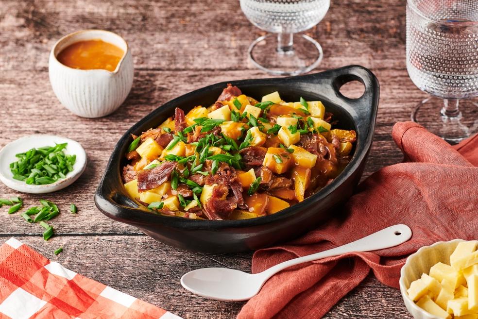 Poutine au canard confit