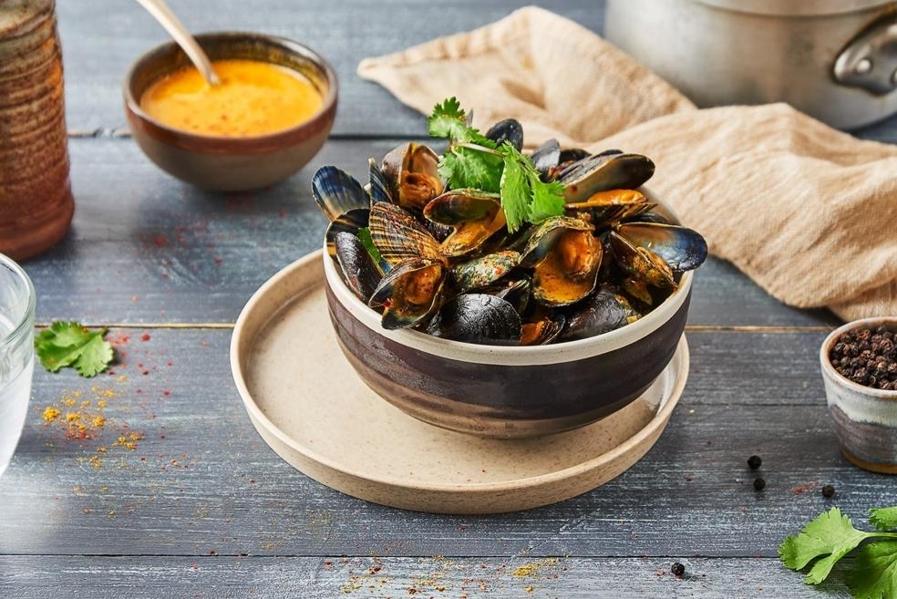 Moules au curry