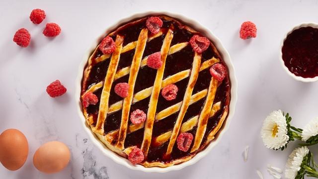 Tarte Linzer aux framboises