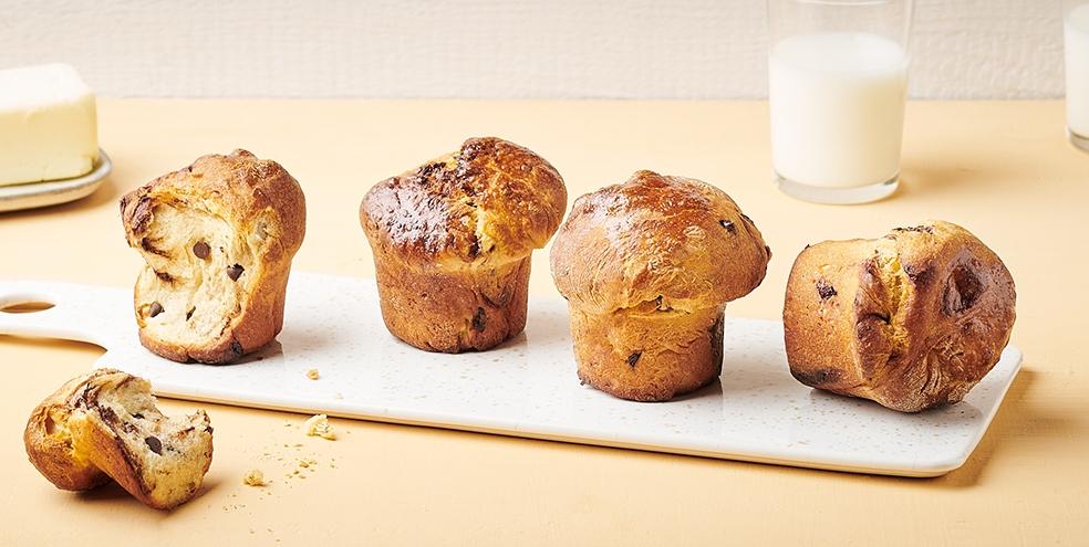 Briochettes aux pépites de chocolat