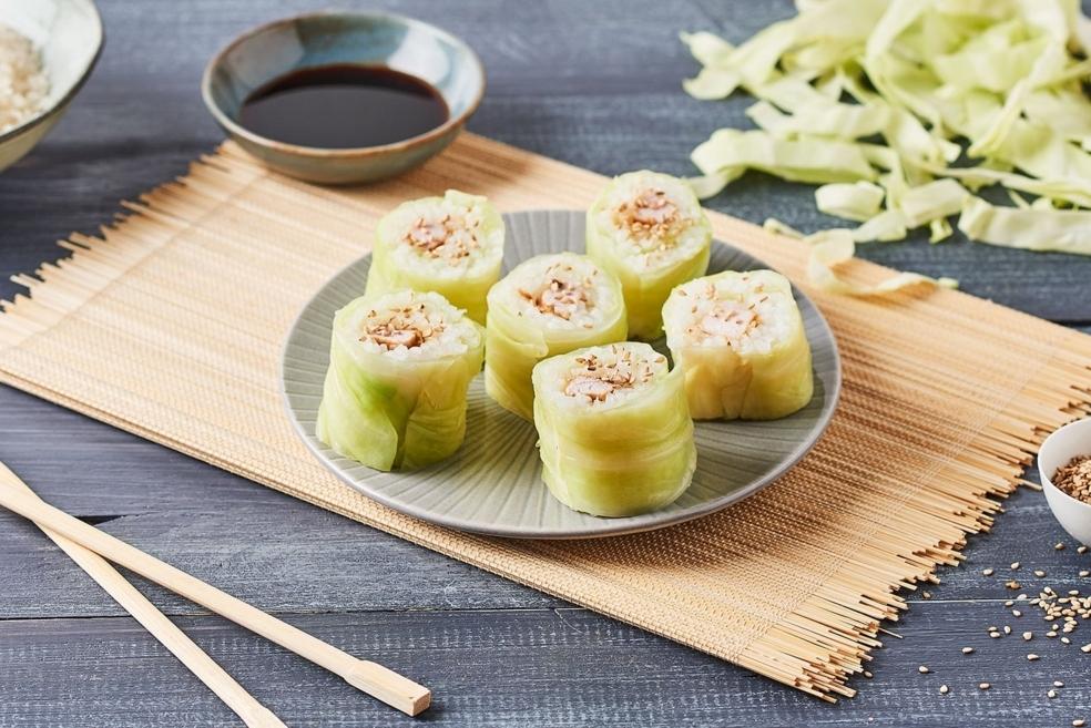 Makis de chou au porc