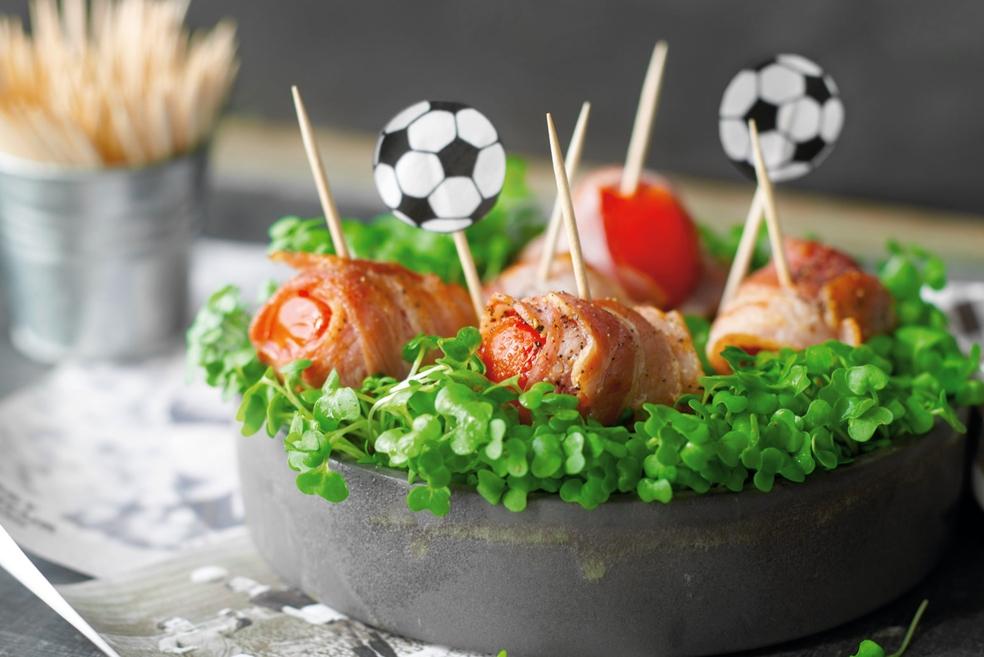 Tomates au bacon sur gazon