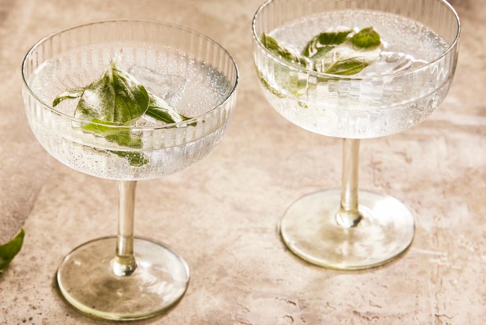 Gin tonic au basilic