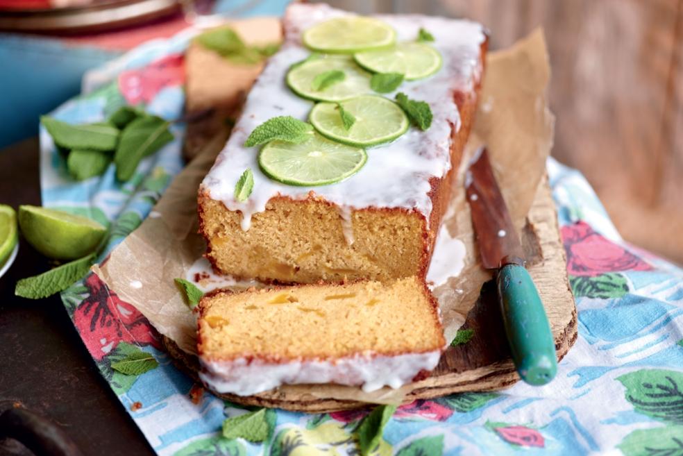 Cake à la mangue, glaçage façon Mojito